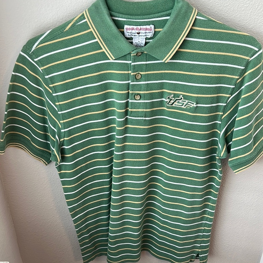 BOCA CLASSIC Men’s Polo Style - USF Bulls - Size M - GUC
